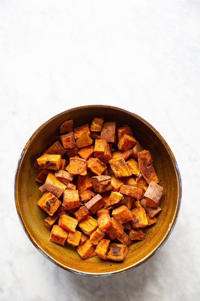 Bright Line Eating Roasted Sweet Potatoes